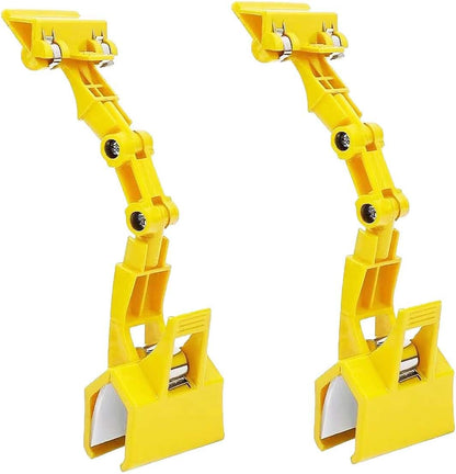 Adjustable Document Holder for Typing, Multi-Purpose Paper Holder Stand for Desk, Flexible Copy Holder Clip for Computer, Drawing, and Advertising Use (2 Pack, Black)