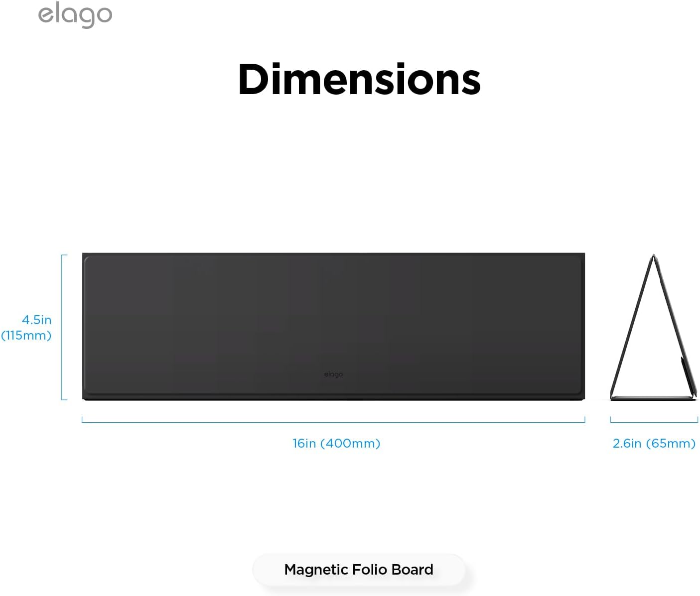 elago Smart Magnetic Desk Mat Folio Board Compatible with All Magnetic Products Clean Organized Desk for Office and Home (Microfiber Leather-Stone)