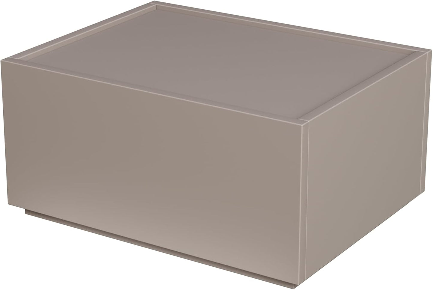Svimi Modular Stackable Drawers, Modern Nightstand Modular Storage Bins - Storage Cabinet, Bedside Table, Sofa End Table for Living Room Hallway Entryway Grey Small Set 1
