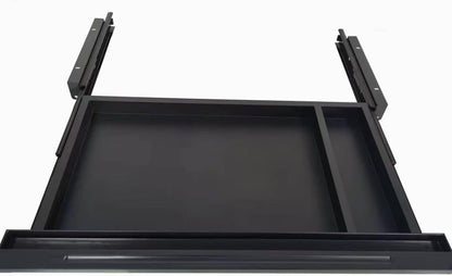 Under Desk Mounted Sliding Drawer to pull out, Attachable Desk Pencil Drawer Ball-Bearing Slides