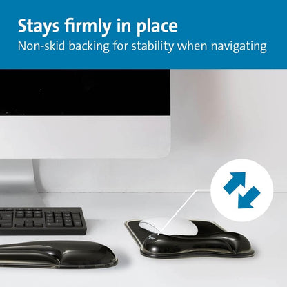 Kensington Duo Gel Mouse & Keyboard Wrist Rest Bundle Set, Ergonomic Keyboard and Mouse Pad With Wrist Support, Keyboard Wrist Rest, Computer Keyboard Pad, Cooling Gel, Non-Skid Backing, Blue K52920WW