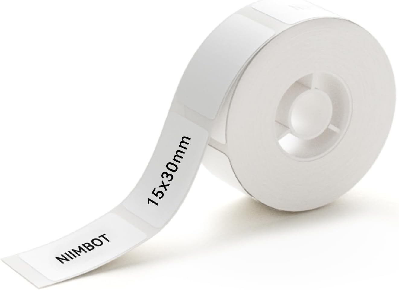 NIIMBOT White Cable Labels Maker Tape for D11/D110/D101 Label Maker, 0.49'' x 4.29''(12.5mm x 109mm), Thermal Label Tape for Home Office Labeling Tape Replacement