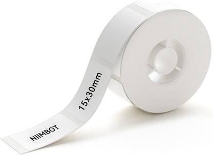 NIIMBOT White Cable Labels Maker Tape for D11/D110/D101 Label Maker, 0.49'' x 4.29''(12.5mm x 109mm), Thermal Label Tape for Home Office Labeling Tape Replacement