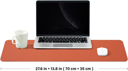 Cork Desk Mat - Dual-Sided Desk Pad for Office and Home - Desk Organization and Accessories - Ideal for Large Mouse Pad and Desk Mats on Top of Desks(Dark Green,90cmx 43cm)
