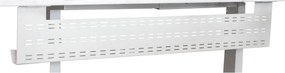 Stand Up Desk Store Under Desk Cable Management Tray Black Horizontal Computer Cord Raceway and Modesty Panel (Black, 39")