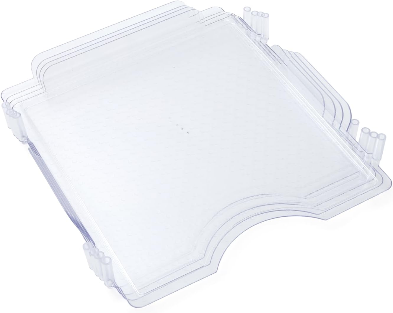 We R Memory Keepers 12x12 Inch Paper Trays, for Storing Paper, Embellishments, Tools, and More, Organization System, 4-Pack of Acrylic Trays, Easy Assembly, and Storage