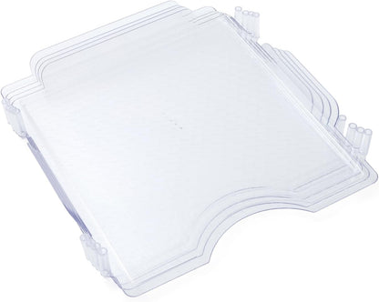 We R Memory Keepers 12x12 Inch Paper Trays, for Storing Paper, Embellishments, Tools, and More, Organization System, 4-Pack of Acrylic Trays, Easy Assembly, and Storage