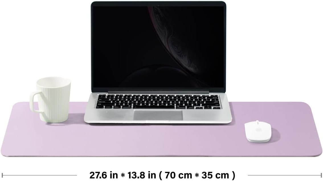Cork Desk Mat - Dual-Sided Desk Pad for Office and Home - Desk Organization and Accessories - Ideal for Large Mouse Pad and Desk Mats on Top of Desks(Dark Green,90cmx 43cm)