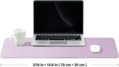 Cork Desk Mat - Dual-Sided Desk Pad for Office and Home - Desk Organization and Accessories - Ideal for Large Mouse Pad and Desk Mats on Top of Desks(Dark Green,90cmx 43cm)