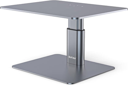 BoYata Monitor Stand, Adjustable Monitor Riser Metal Computer Stand Compatible with TV, PC, Laptop, Computer, iMac, and All Screen Display-Black