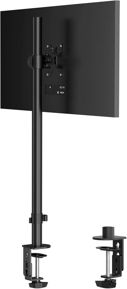 Pholiten Tall Vertically Stacked Dual Monitor Desk Mount Stand,Extra Tall 31 Inch Monitor Stand, Fully Adjustable Monitor arm for 13-32 Inch LCD Screen，Holds up to 22lbs