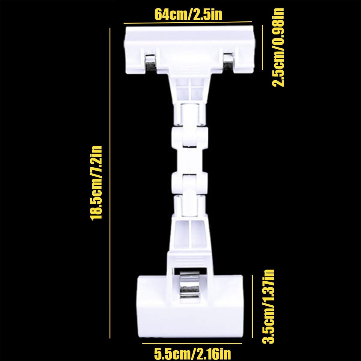 3pcs Sign Clips Clip Holder Sign Holder Clip Paper Holder for Table Top Clip On Sign for Paper Holder Computer Monitor Handy Artist Supplies Holder(Black)