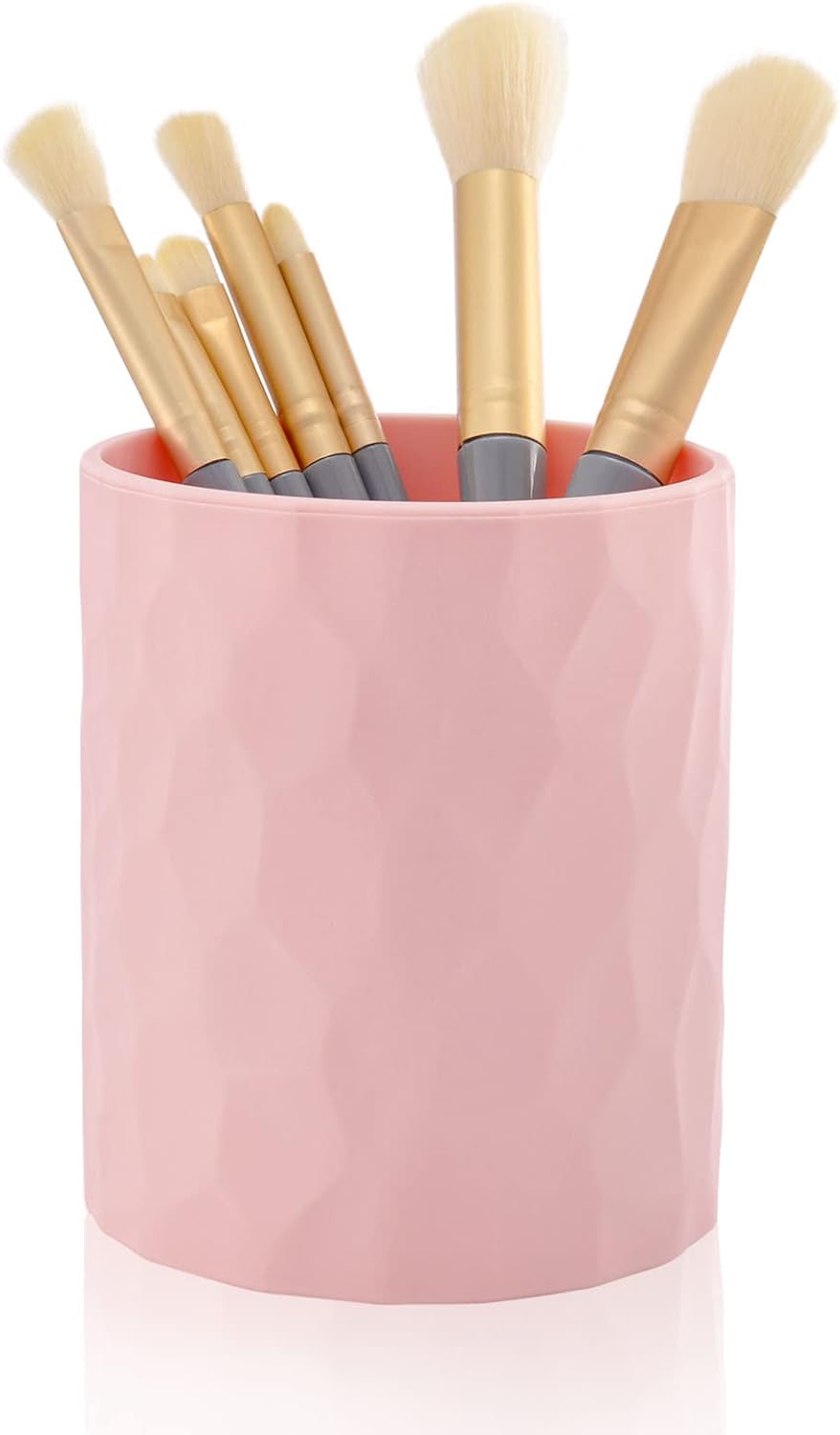 minimaliving Pen Holder,Nordic Style Silicone Waterproof Pencil Holder for Desk Simple&Modern Minimalist Makeup Organizer Multifunctional Office Supplies for Home,Kids and School(Beige)