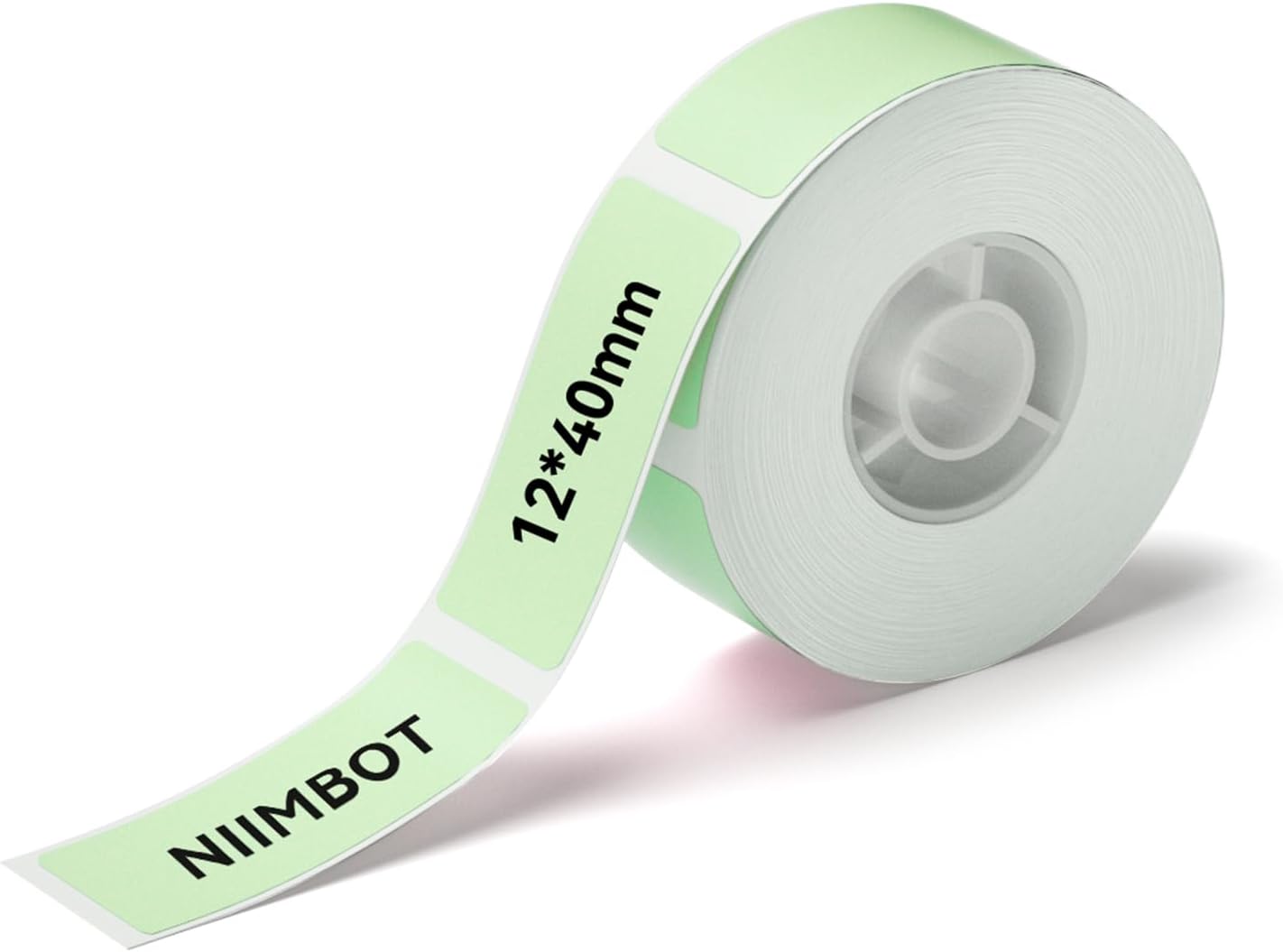 NIIMBOT White Cable Labels Maker Tape for D11/D110/D101 Label Maker, 0.49'' x 4.29''(12.5mm x 109mm), Thermal Label Tape for Home Office Labeling Tape Replacement