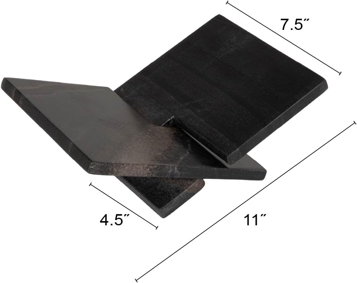 Bloomingville Decorative Marble Book Holder, Ebony