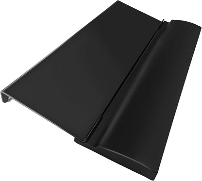 Acrylic Keyboard Stand w/Silicone Wrist Rest 4-Level Height Adjustment, Ergonomic 16.9 x 5.7 inches Computer Keyboard Riser for Easy Typing Office, Gaming, and Home Desks Black