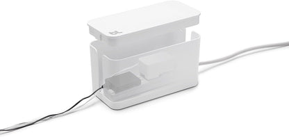 Bluelounge CableBox Mini Cable Management with Small Surge Protector, Black (CBM-BL)