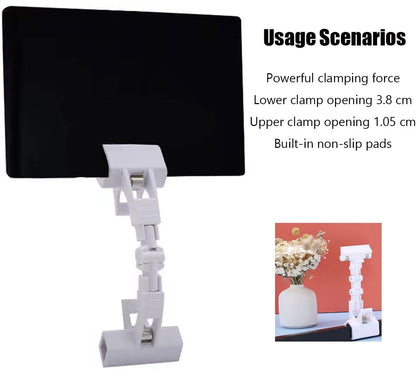 3pcs Sign Clips Clip Holder Sign Holder Clip Paper Holder for Table Top Clip On Sign for Paper Holder Computer Monitor Handy Artist Supplies Holder(Black)