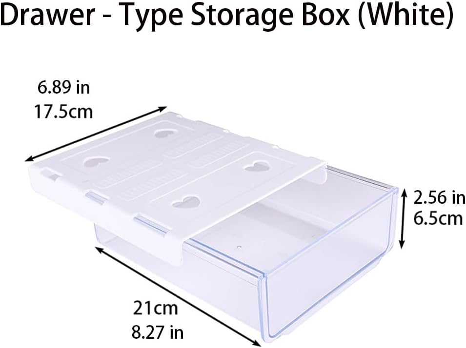 Self-adhesive Under Desk Drawer Organizer, Table Hidden Slide Out Large Storage Mounted Desktop Pencil Holder Tray Drawers for Office Home School Stationery Kitchen (Black)