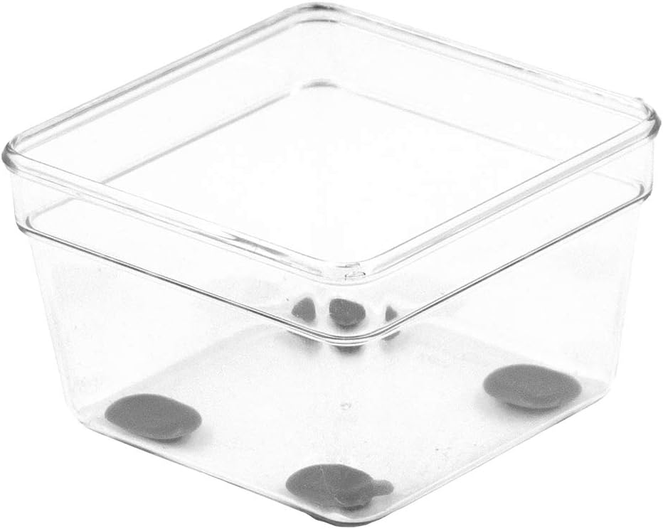 Glad Drawer Organizer Bin, 15x9 - Divided Clear Plastic Storage Tray for Junk Drawers, Kitchen Utensils, Bathroom Vanity, and Organizing Pantry - BPA Free, Food Safe, Non Slip