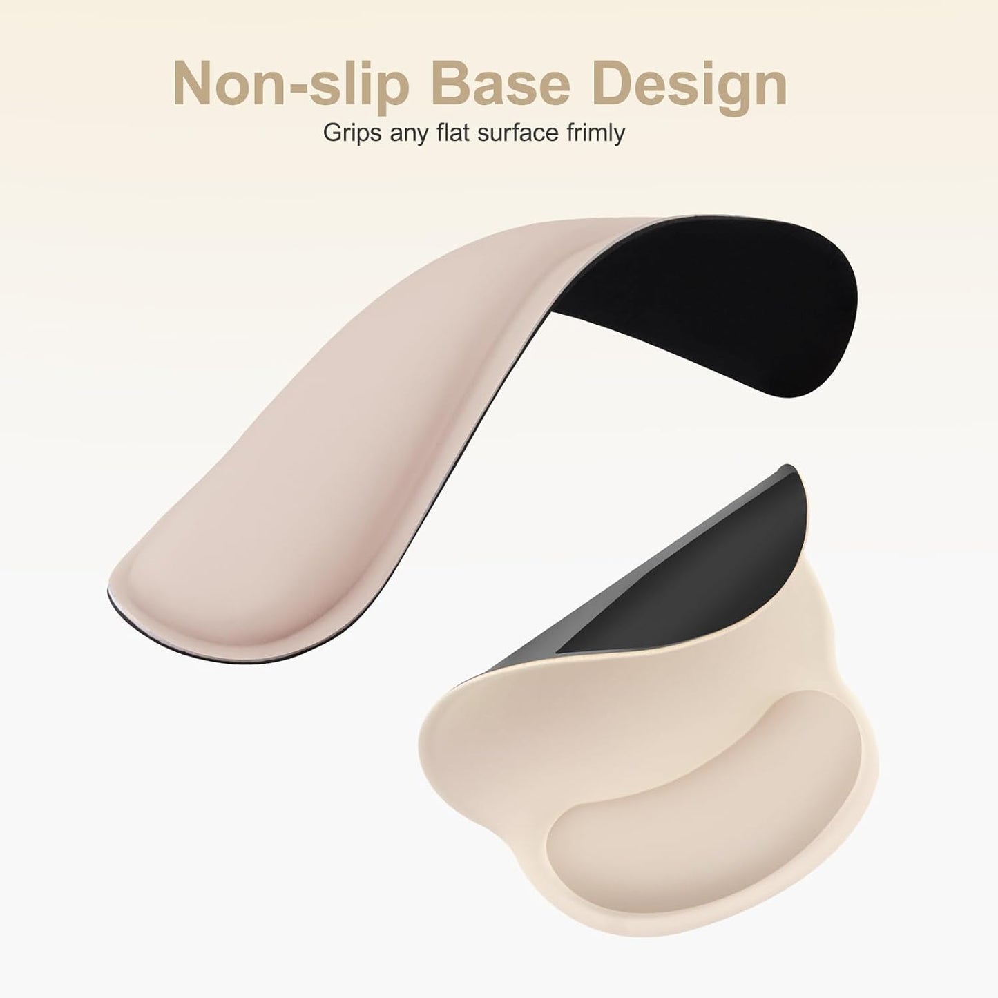MOSISO Wrist Rest Support for Mouse Pad&Keyboard Set, Streamline Ergonomic Mousepad&Coaster Non-Slip Base Home/Office Pain Relief&Easy Typing Pad with Soft Cloth&Silicone Lining, Antique Green