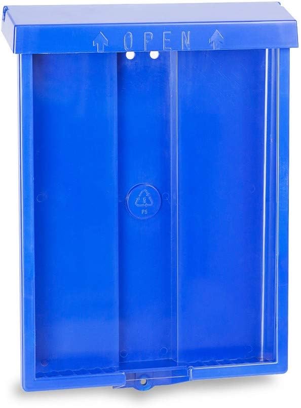 SourceOne 8.5” x 11” Outdoor Realtor Style Brochure Holder with Lid – White – UV Resistant