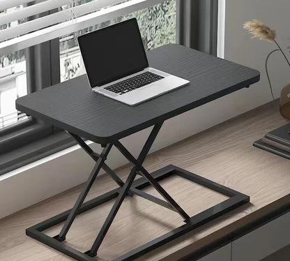 VebaCidi Height Adjustable Sit to Stand Desk Riser, Compact Standing Desktop Converter for Monitor or Laptop, Black