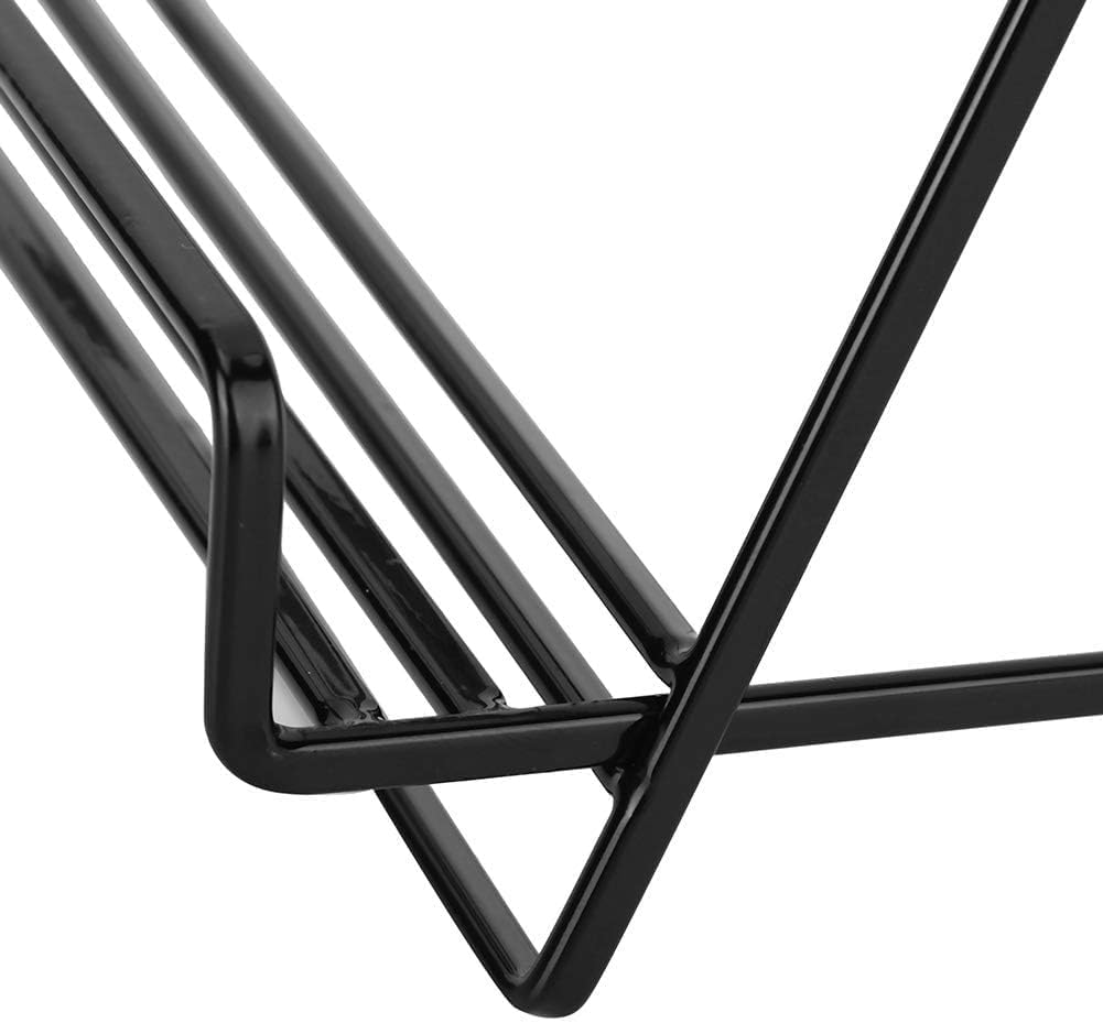 Cookbook Stand, Metal Reading Cookbook Holder Iron Recipe Book Holder Magazine Reading Rack for Home, Kitchen Desk Book Stand Desk Book Stand(Black)