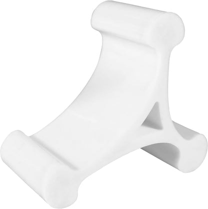 Skalene Phone Stand - 100% Silicone Rubber, Adjustable Phone Holder, Prop, Rest - Desk, Office, Home, Kitchen Accessory (Stealth Black)