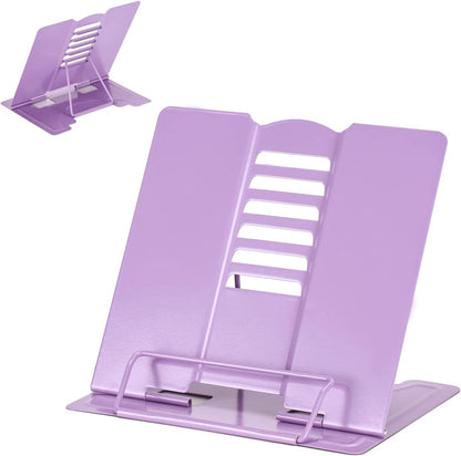 Camelmother Metal Book Holder Adjustable Book Stand for Reading