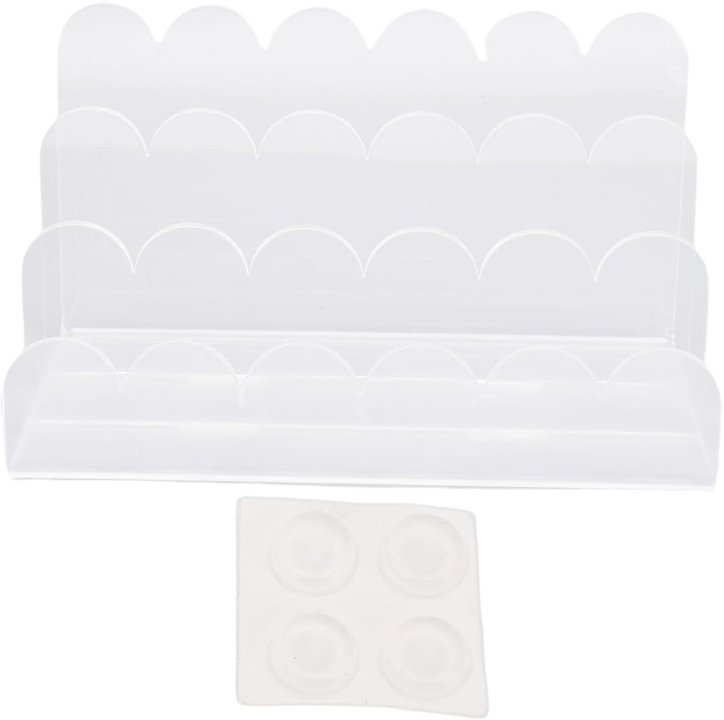 Generic Mail Organizer for Desk, 3 Compartment Acrylic Desktop File Sorter, Multifunctional Document Storage Clear Letter Tray Holder for Home Office Bills Envelopes Papers