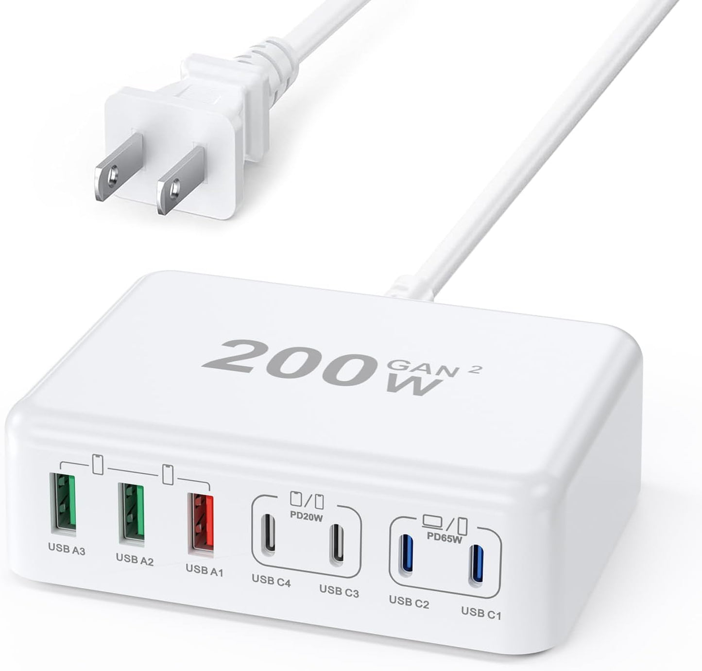 USB Charging Station 50w10A 12 Ports Multiple Charging Block, USB C Strip for iPhone 13/14/15/16/17/Smartphone/Tablet/Watch/Headphones and Multiple Charger Plug