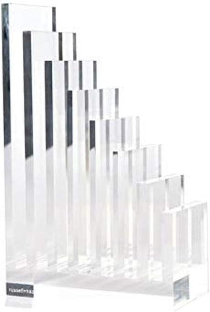 russell+hazel Acrylic Compartment Bloc, 12” x 4” x 1.5," 3 Moveable Dividers, 1 Count, 98141