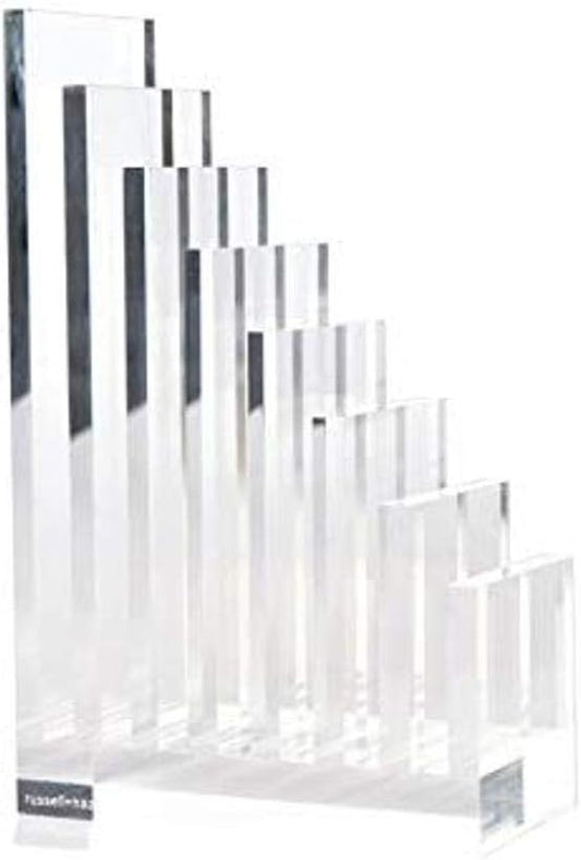 russell+hazel Acrylic Compartment Bloc, 12” x 4” x 1.5," 3 Moveable Dividers, 1 Count, 98141