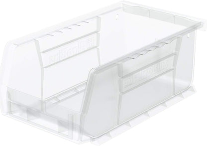 Akro-Mils 30220 AkroBins Plastic Storage Bins, Space-Saving Stackable Bins for Garage, Pantry, Craft Organization, 7" x 4" x 3", Yellow, 24-Pack