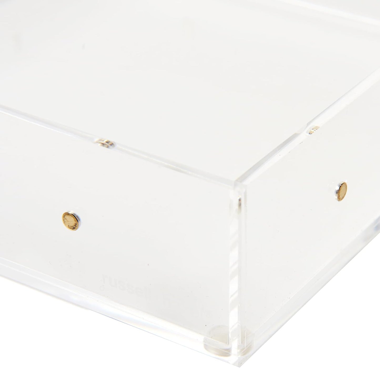 russell+hazel Acrylic Compartment Bloc, 12” x 4” x 1.5," 3 Moveable Dividers, 1 Count, 98141