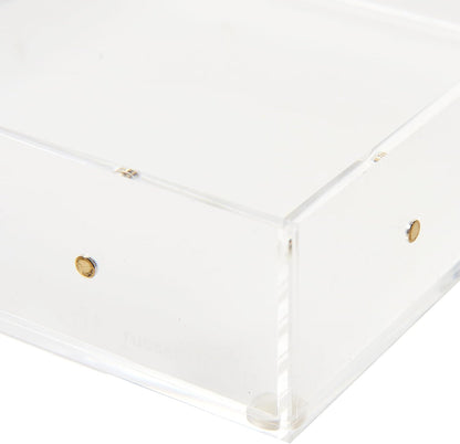 russell+hazel Acrylic Compartment Bloc, 12” x 4” x 1.5," 3 Moveable Dividers, 1 Count, 98141