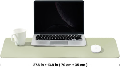 Cork Desk Mat - Dual-Sided Desk Pad for Office and Home - Desk Organization and Accessories - Ideal for Large Mouse Pad and Desk Mats on Top of Desks(Dark Green,90cmx 43cm)