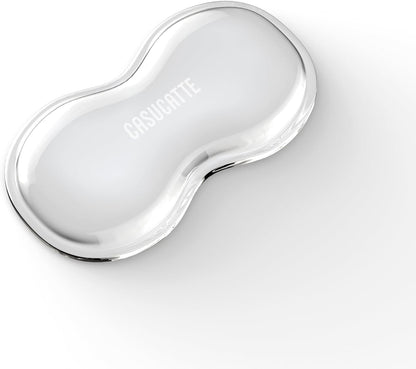 Ergonomic Clear Gel Wrist Rest for Computer Keyboard - Non-Slip Crystal Gel Pad, Soft Comfortable Support, Washable, Office Gaming Wrist Pain Relief
