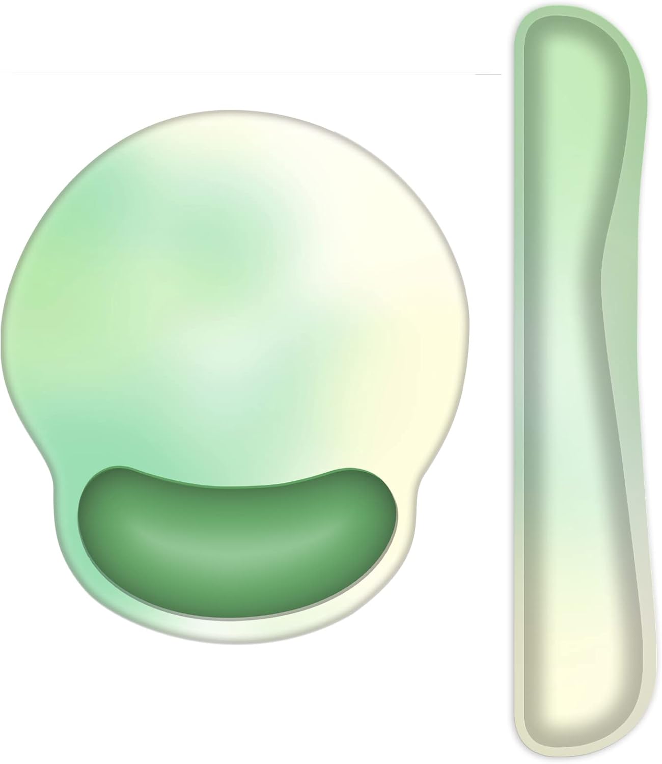 Ergonomic Keyboard Mouse Pad Wrist Rest Support Set for Laptop/Computer/Desktop,Memory Foam Hand Rest Wrist Cushion for Gaming/Office,Lightweight Comfortable & Pain Relief (Flowers)