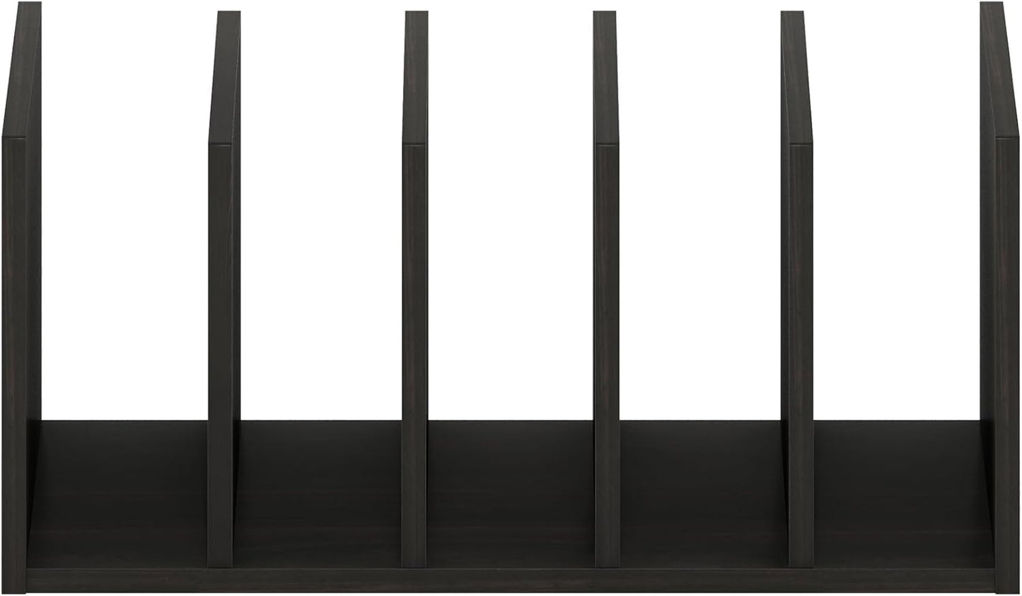 Furinno Classic Desk Organizers and Accessories, 2-Tier Monitor Riser, Office Organization, Desk Top Book Shelf, for Office Supplies, Office Desk Accessories, Dark Espresso