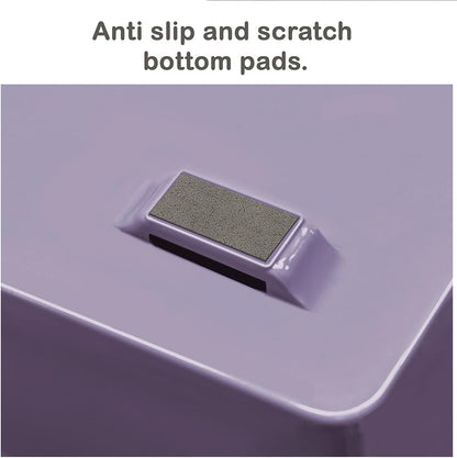 Acrimet 3 Tier Paper Letter Tray Side Load Letter Size, Office Desk File Document Organizer Plastic (Clear Crystal Color)