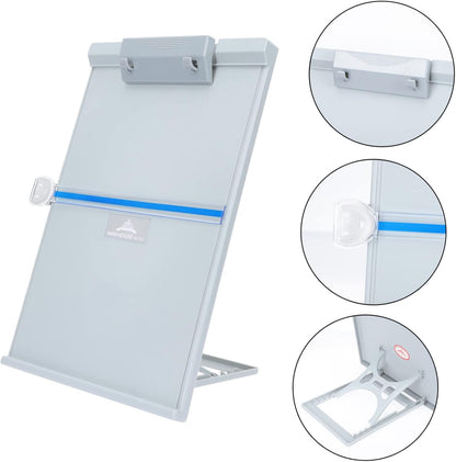 Adjustable Paper Holder Desktop Document Stand Lightweight Reading Holder for Books Magazines and Documents for Comfortable Typing and Reading Positions