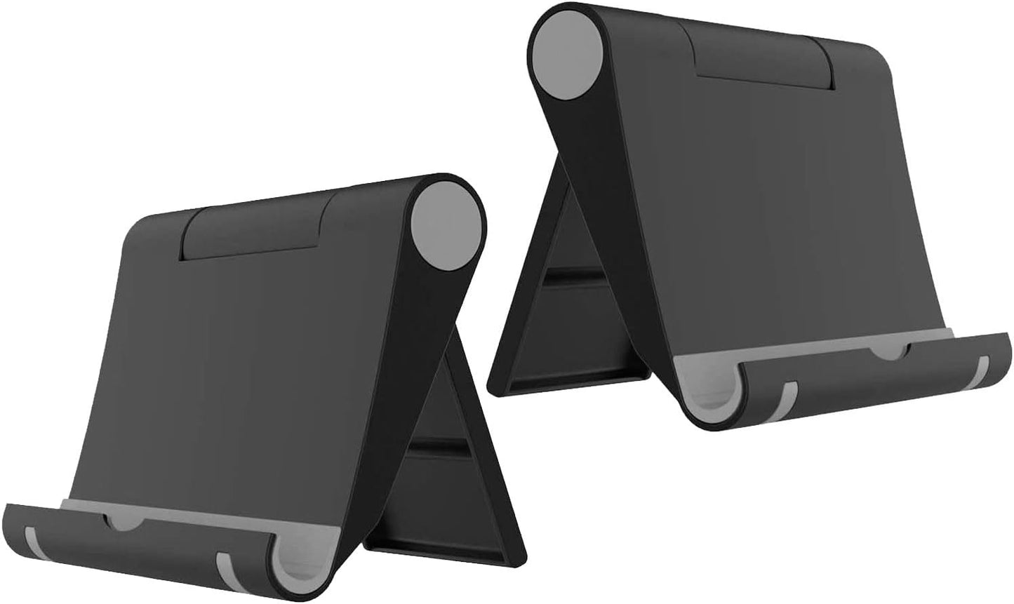 VOVIGGOL 4 Pack Cell Phone Stand for Desk, Foldable Cell Phone Holder Mobile Stand Phone Dock, Adjustable Tablet Stand Holder Compatible with iPhone 16 15 14 13 12 11 Pro iPad Samsung(4 Color)
