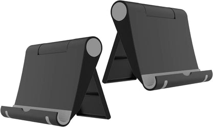 VOVIGGOL 4 Pack Cell Phone Stand for Desk, Foldable Cell Phone Holder Mobile Stand Phone Dock, Adjustable Tablet Stand Holder Compatible with iPhone 16 15 14 13 12 11 Pro iPad Samsung(4 Color)