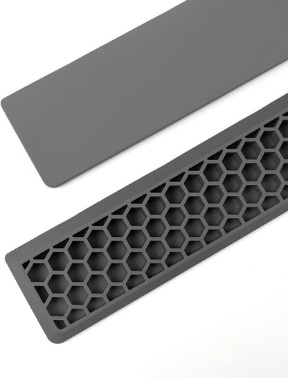 Ergonomic 75% Keyboard Wrist Rest-12.8" Silicone Non-Slip Keyboard Hand Rest, Relief of Hand Pain(White)