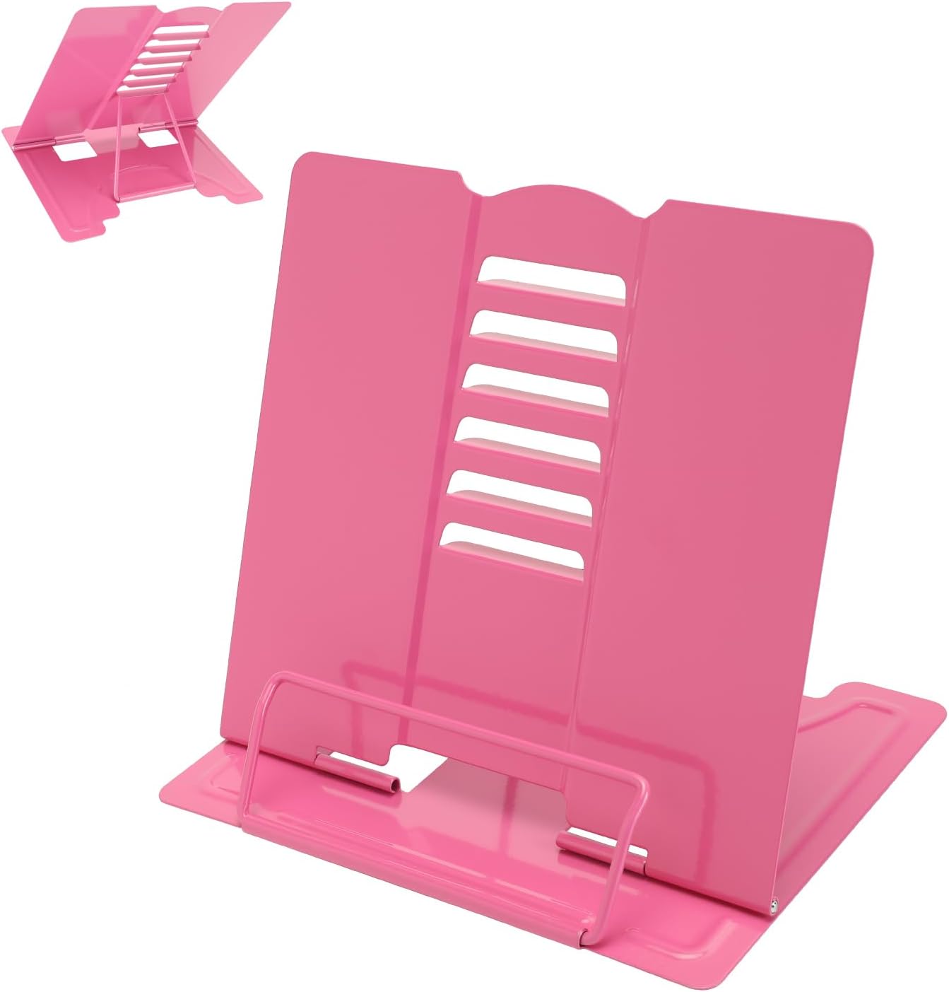 Camelmother Metal Book Holder Adjustable Book Stand for Reading