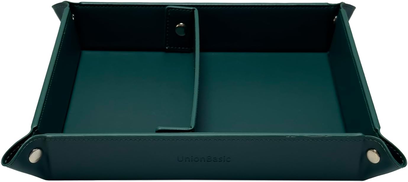 UnionBasic Medium Valet Tray, Jewelry Tray for Rings Watches Earrings, Entryway Catchall Caddy for Coins Keys Change, Nightstand Bedside Valet Holder, Trays for Electronic Gadgets, Candy Pink Plus - Colors B