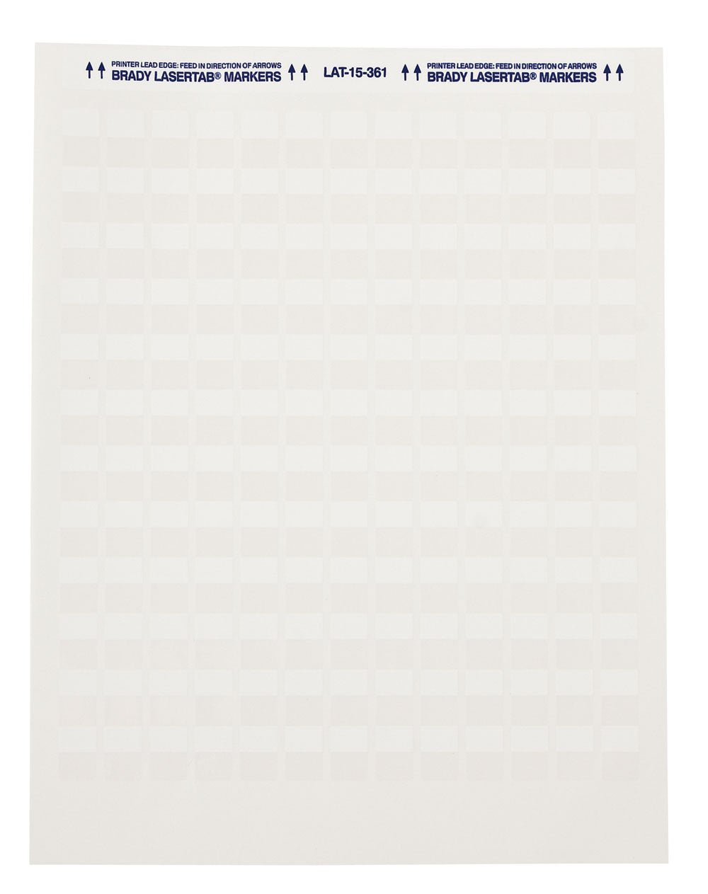 Brady LAT-39-361-1 1" Width x 1.437" Height, B-361B Self-Laminating Polyester, Matte Finish White/Translucent Laser Printable Label (Pack of 1000)