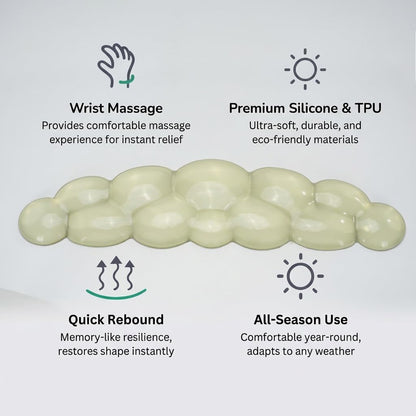 Ultimate Cute Ergonomic Wrist Rest – Instant Relief, Cloud-Like Comfort, Premium Silicone & TPU, Ultra-Soft, Durable, Gift-Boxed for Office, Study, Gaming & More